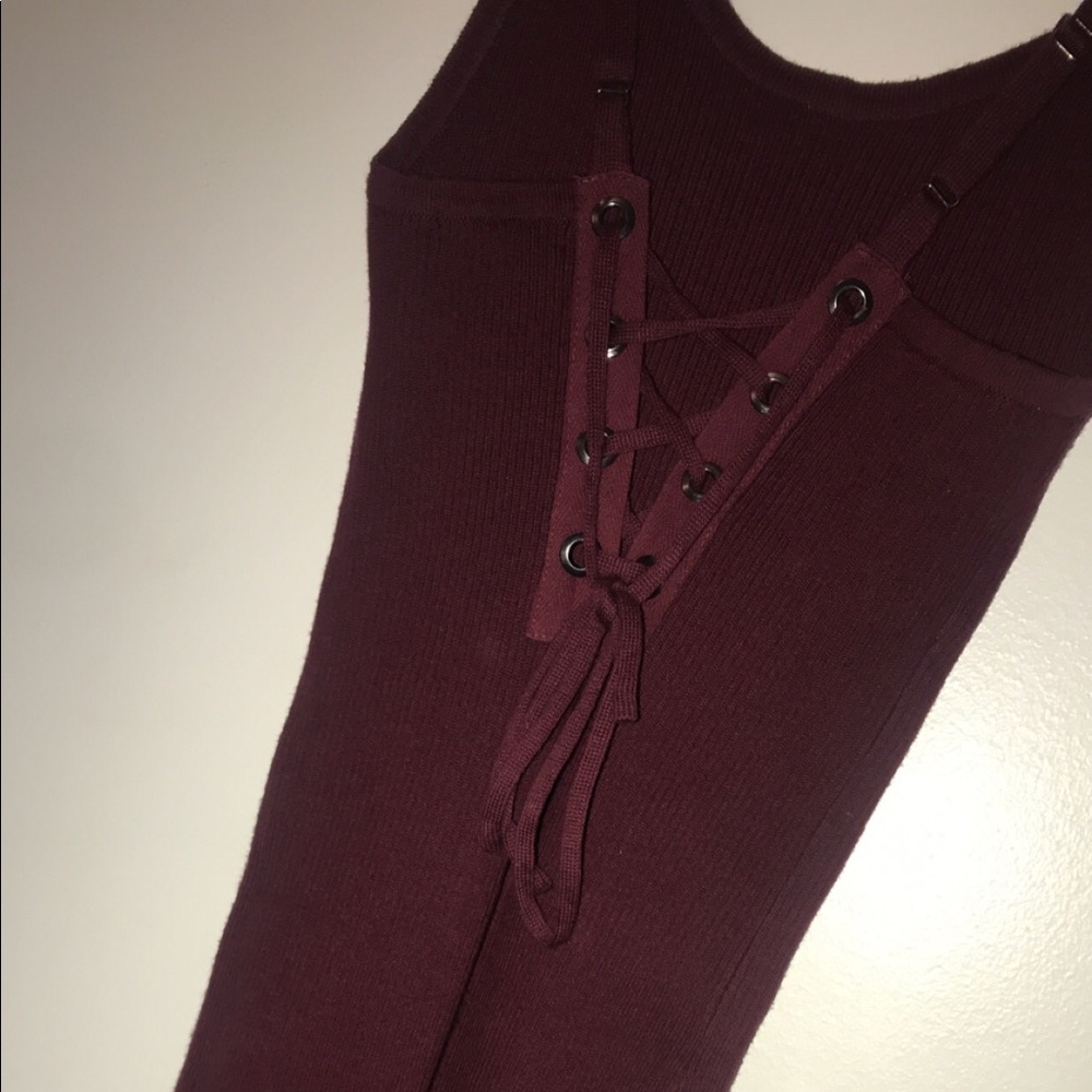 forever 21 mini lace up back dress